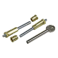 ERA 826 Window Bolt Dual Screw Polished Brass