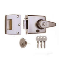 ERA 90mm Standard 183/193 Deadlocking Nightlatch Satin Nickel