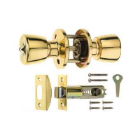 ERA Bathroom Privacy Door Knob Set Polished Brass