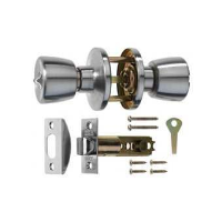 ERA Bathroom Privacy Door Knob Set Satin Chrome