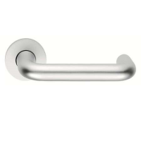 Eurospec 19mm Safety Door Handle on Rose Satin Aluminium