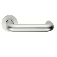 Eurospec 22mm Safety Door Handle on Rose Satin Aluminium