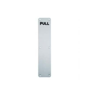 Eurospec 305mm x 75mm 'Pull' Finger Plate Satin Aluminium