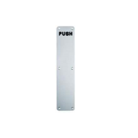 Eurospec 305mm x 75mm 'Push' Finger Plate Satin Aluminium