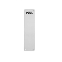 Eurospec 350mm x 75mm 'Pull' Finger Plate BSS