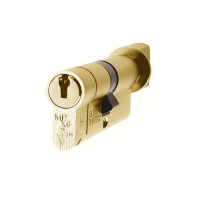 Eurospec 35mm/45mm MPX6 Euro Cylinder & Turn Polished Brass