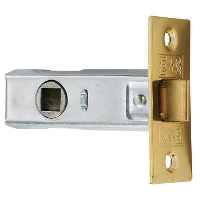 Eurospec 63mm (2.5") Standard Budget Tubular Mortice Latch Electro Brass