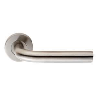 Eurospec CSL1191 19mm Straight Door Handle on Rose SSS