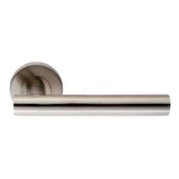 Eurospec CSL1194 19mm Straight Door Handle on Rose SSS