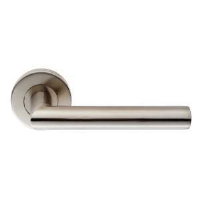 Eurospec CSL1195 19mm Mitred Oval Door Handle on Rose SSS