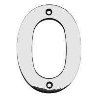 Eurospec SteelWorx 100mm '0' House Number BSS