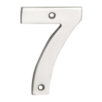 Eurospec SteelWorx 100mm '7' House Number BSS