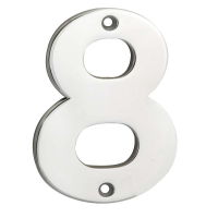 Eurospec SteelWorx 100mm '8' House Number BSS