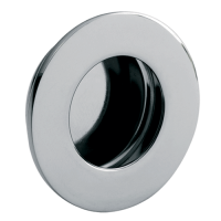 Eurospec SteelWorx 48mm Diameter Circular Flush Pull Handle BSS