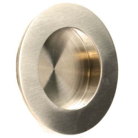 Eurospec SteelWorx 48mm Diameter Circular Flush Pull Handle SSS