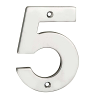 Eurospec SteelWorx 50mm '5' House Number BSS