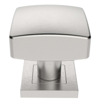 Eurospec SteelWorx Grade 304 Stainless Steel Square Door Knob on Rose SSS