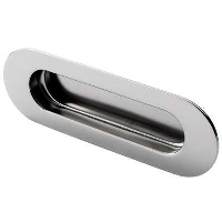 Eurospec SteelWorx Radius Flush Pull Handle BSS