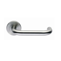 Eurospec SteelWorx Stainless Steel 16mm Safety Lever on Rose SSS