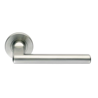 Eurospec SteelWorx SW120 Solid Stainless Steel Door Handle On Rose SSS