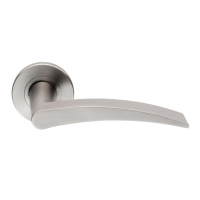 Eurospec SteelWorx SW16 Solid Stainless Steel Door Handle On Rose SSS