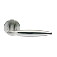 Eurospec SteelWorx SW17 Solid Stainless Steel Door Handle On Rose SSS