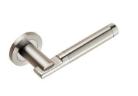 Eurospec SteelWorx SWL Berna Door Handle on Rose Dual BSS/SSS