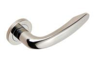 Eurospec SteelWorx SWL Cutlass Door Handle on Rose BSS