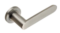 Eurospec SteelWorx SWL Parigi Door Handle on Rose SSS