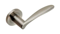 Eurospec SteelWorx SWL Tirolo Door Handle on Rose SSS