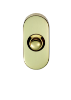 Eurospec SWE1030 Stainless Steel Oval Bell Push PVD Brass