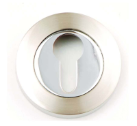 Excel Hardware 3623 Euro Escutcheon Dual Chrome