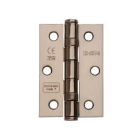 Excel Hardware 76mm Ball Bearing Butt Hinge Black Nickel