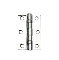 Excel Hardware 76mm Steel Ball Bearing Butt Hinge Polished Chrome