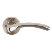 Excel Hardware Arc (Privacy) Door Handle On Rose Dual Chrome/Nickel