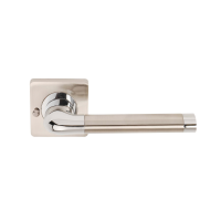 Excel Hardware Argo (Privacy) Door Handle On Square Rose Dual Chrome/Nickel