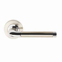 Excel Hardware Argo Door Handle on Rose Dual Chrome/Nickel