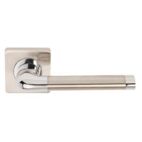 Excel Hardware Argo Door Handle on Square Rose Dual Chrome/Nickel