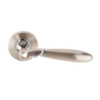 Excel Hardware Artemis Door Handle on Rose Dual Chrome/Nickel