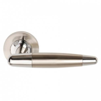 Excel Hardware Atlas Door Handle on Rose Dual Chrome/Nickel