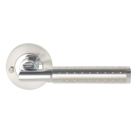 Excel Hardware Aura (Privacy) Door Handle On Rose Dual Chrome/Nickel