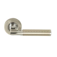 Excel Hardware Aura Door Handle on Rose Dual Chrome/Nickel