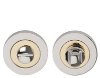 Excel Hardware Bathroom Turn & Release Dual Chrome/Brass