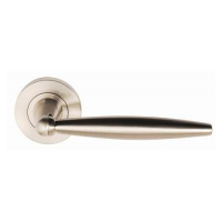 Excel Hardware Centaur Door Handle on Rose Satin Nickel