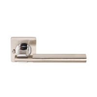 Excel Hardware Chronos (Privacy) Door Handle On Square Rose Dual Chrome/Nickel