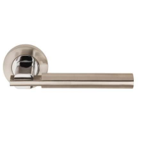 Excel Hardware Chronos Door Handle on Rose Dual Chrome/Nickel