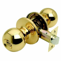 Excel Hardware Entrance Bala Door Knob Set Polished Brass