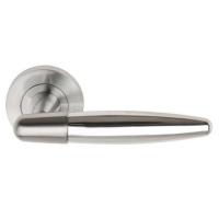 Excel Hardware Eros Door Handle on Rose Dual Chrome