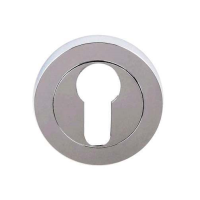 Excel Hardware Euro Escutcheon Satin Chrome