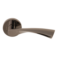 Excel Hardware Flex Door Handle on Rose Black Nickel